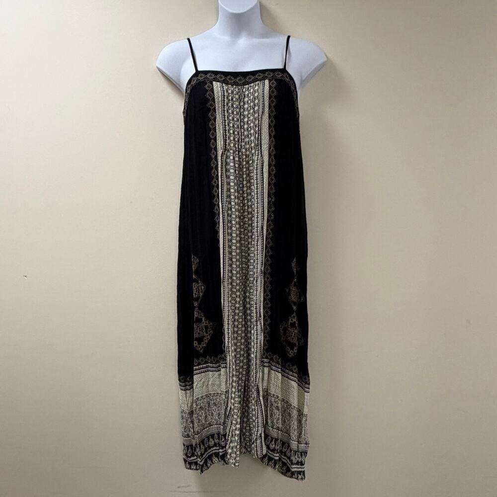 Free People Hazel Mixed Print Jumpsuit Wide Leg Boho Festival Hippie Indie M